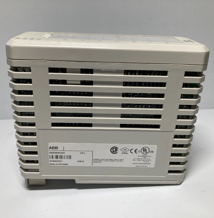 ABB AO810 3BSE008522R1 Power PLC Module / 3BSE013230R1 TU810V1