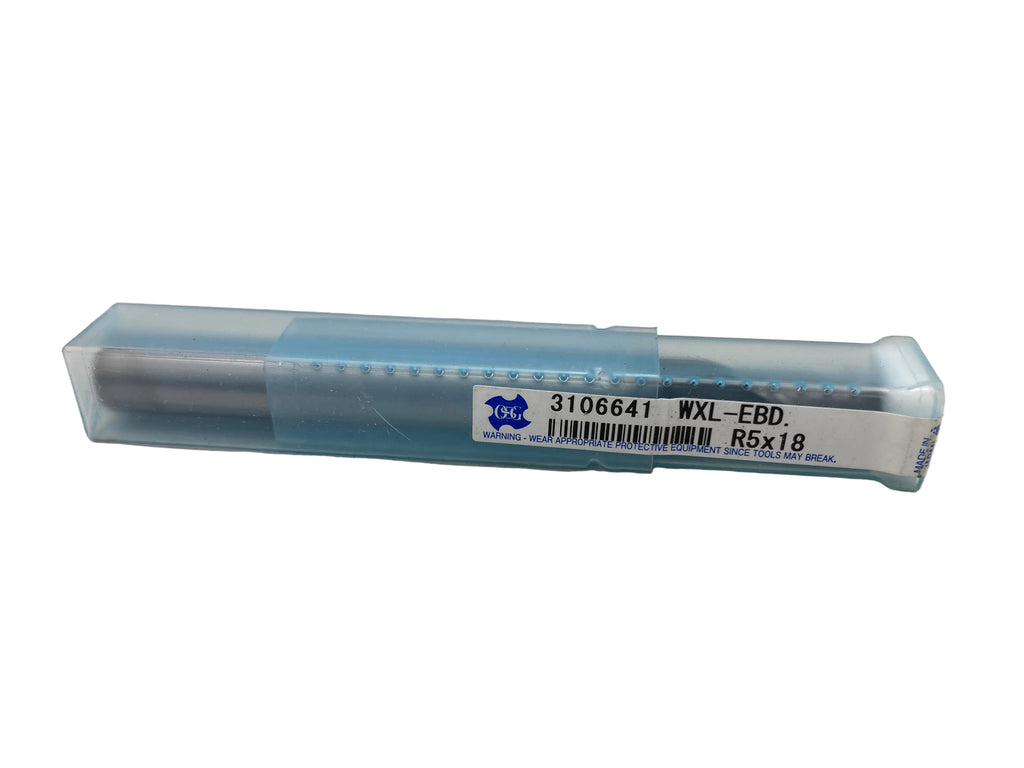 OSG WXL-EBD R5x18 ball nose end mill carbide for 3D milling and precision machining
