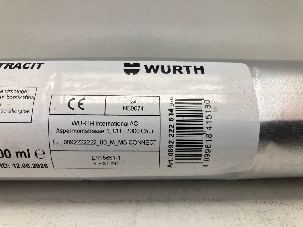 Würth MS Connect antracit montagelim 600ml folie
