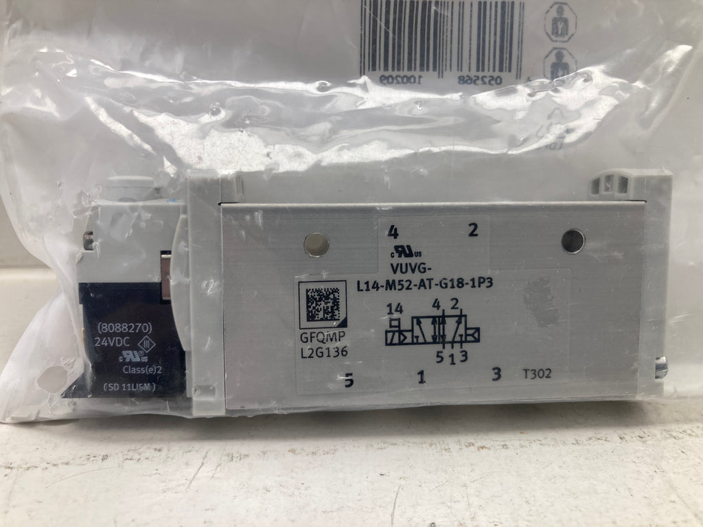 Festo VUVG-L14-M52-AT-G18-1P3 solenoid valve 5/3-way 24VDC
