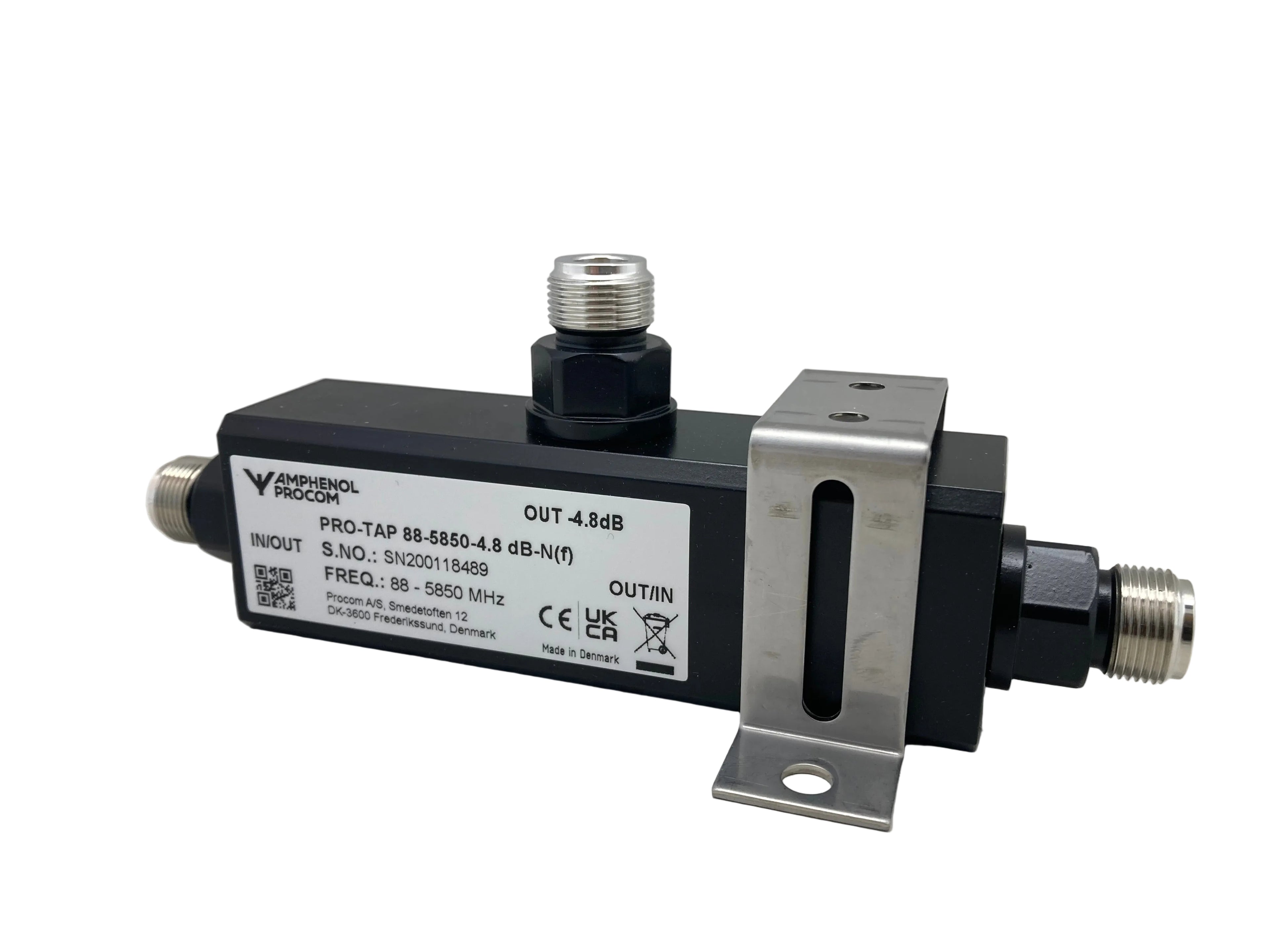 Amphenol Procom PRO-TAP RF directional coupler 88-5850MHz -4.8dB
