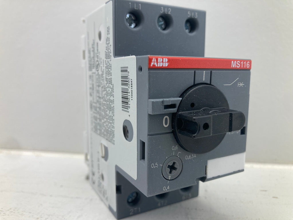 ABB MS116-0,63 Manual Motor Starter 1SAM250000R1004 - 0,4-0,63A motorskyddsbrytare
