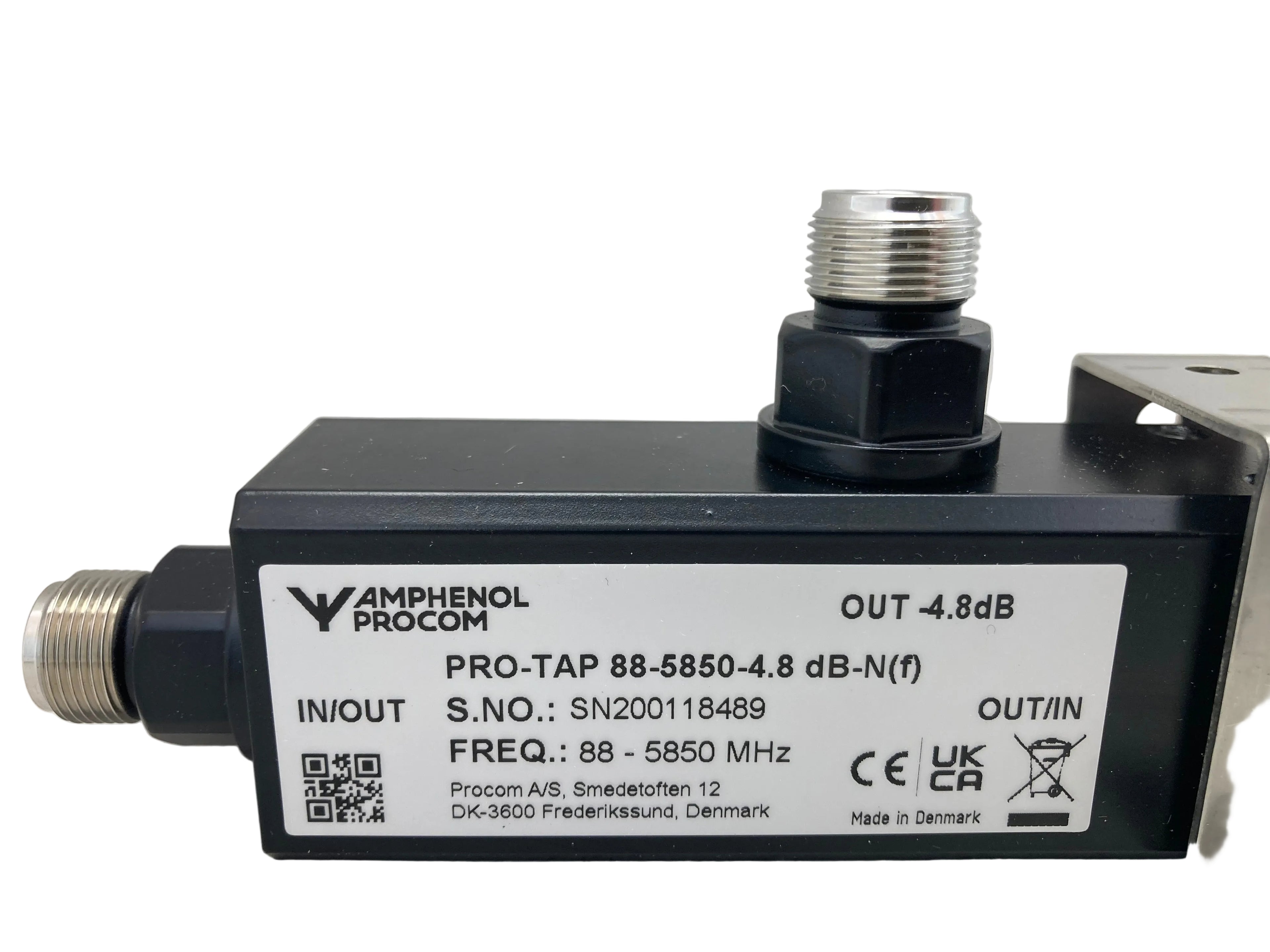 Amphenol Procom PRO-TAP RF directional coupler 88-5850MHz -4.8dB
