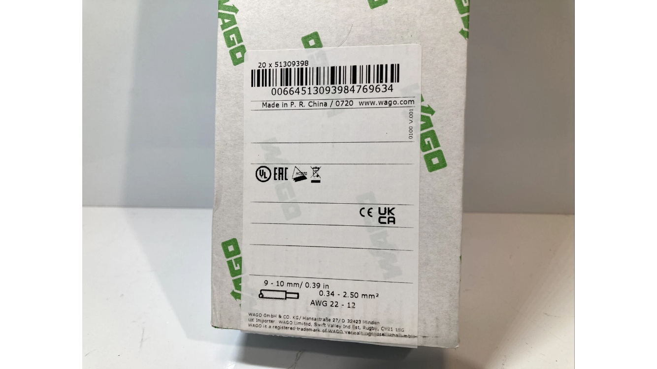 788-312 Pack of 20 pieces. WAGO 788-312 Relay module  24VDC NEW