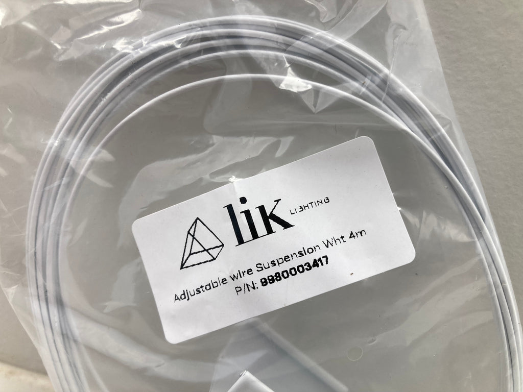 Lik Lightning Adjustable Wire Suspension White 4m - 25 pcs. (New)