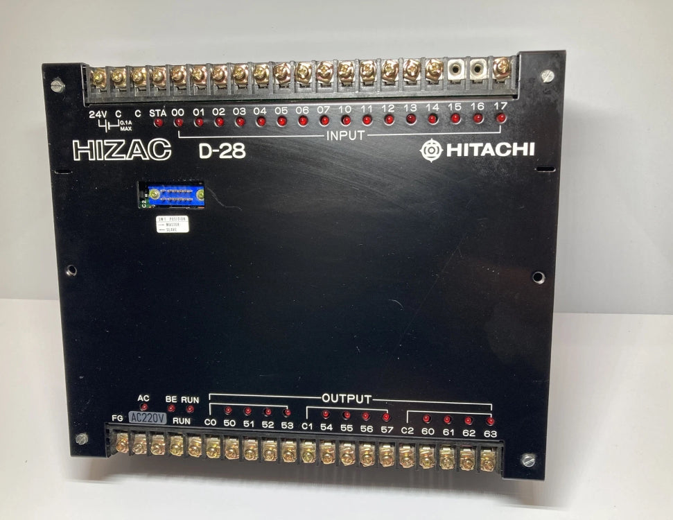 HITACHI HIZAC D-28 programmable controller PLC industrial automation used
