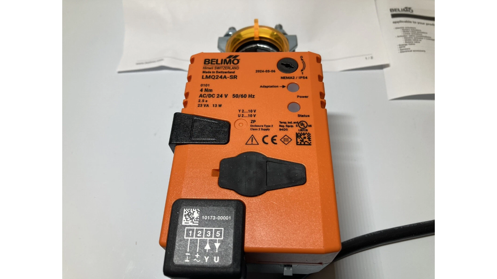 BELIMO LMQ24A-SR rotationsaktuator 24V 4Nm til HVAC ventilstyring
