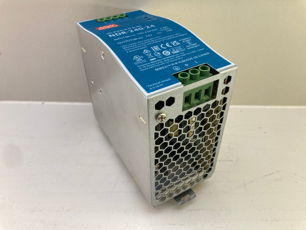 Mean Well NDR-240-24 DIN rail power supply 24V 10A 240W industrial
