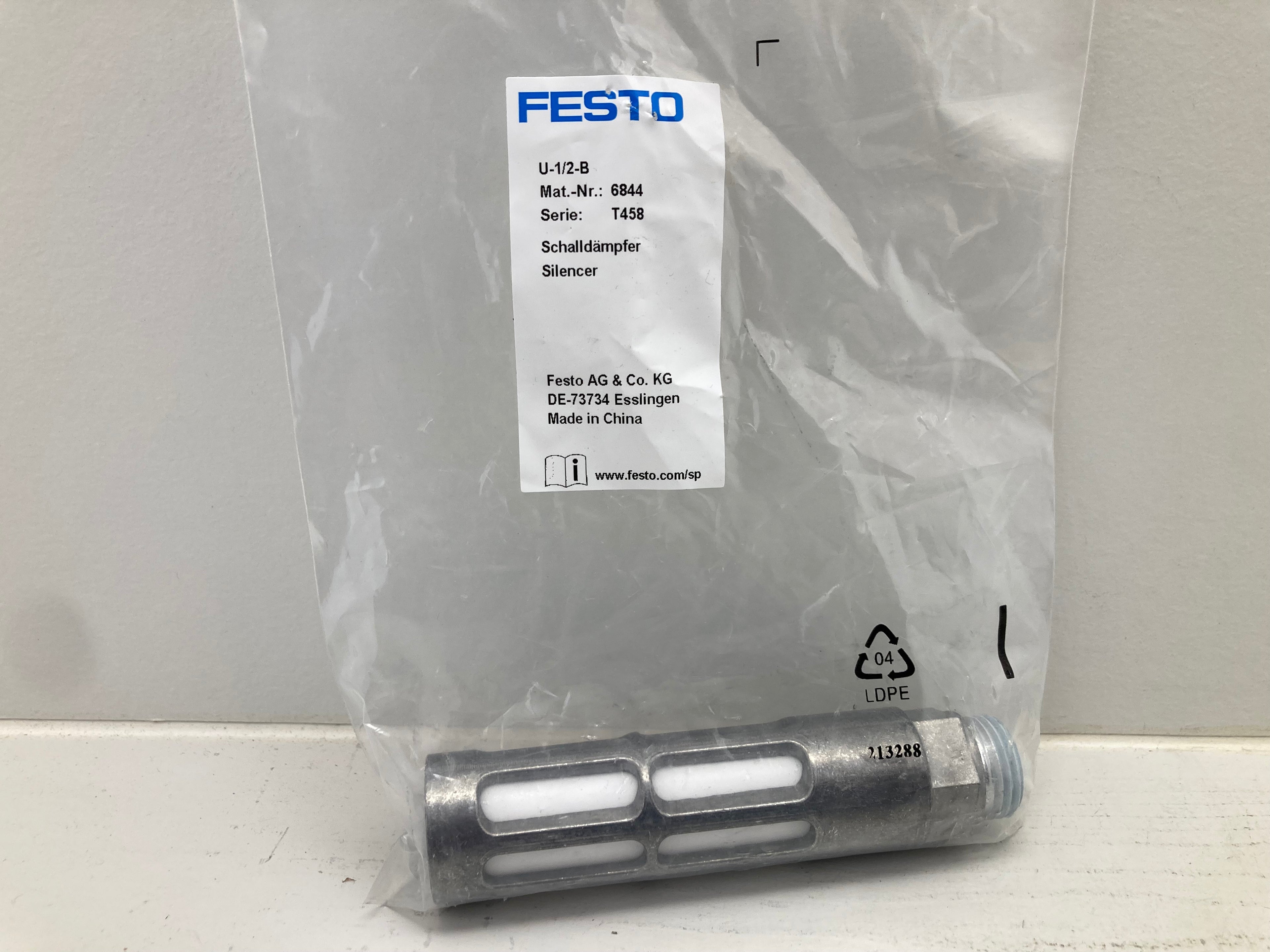 Festo U-1/2-B silencer lyddæmper 1/2"
