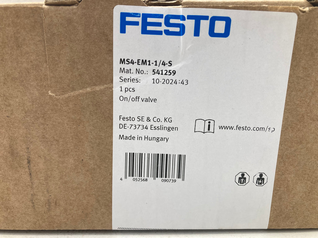 Festo MS4-EM1-1/4-S On/Off Ventil 