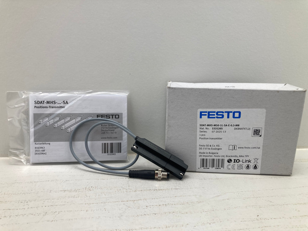 Festo SDAT-MHS-M50-1L-SA-E-0.3-M8 position transmitter IO-Link
