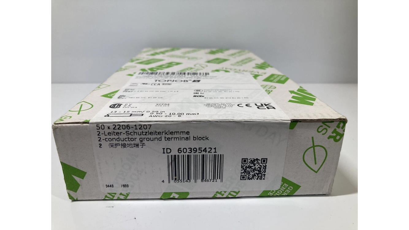 WAGO 2206-1207 jordklemme 2-leder ATEX TopJob
