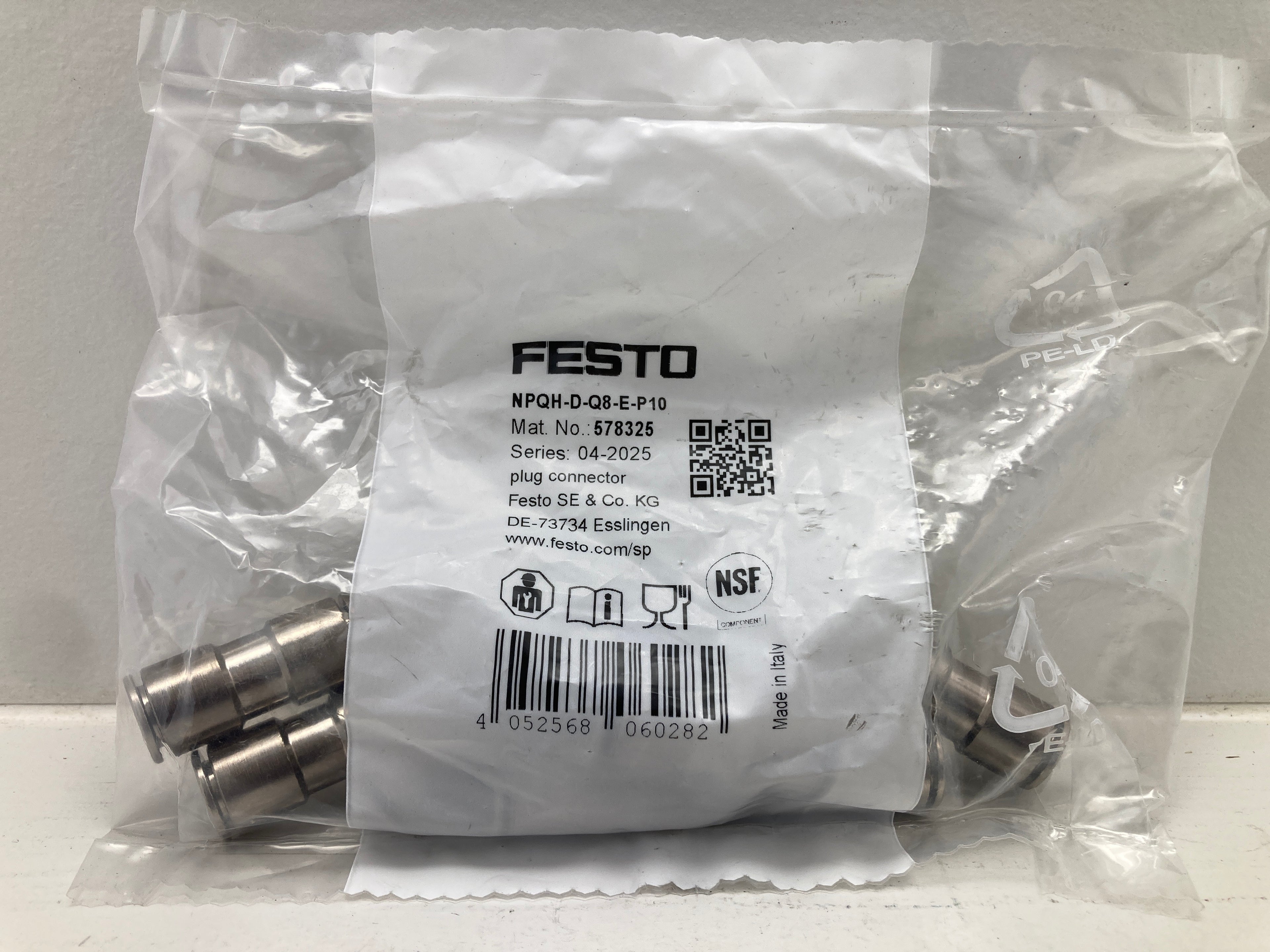 straight plug connector