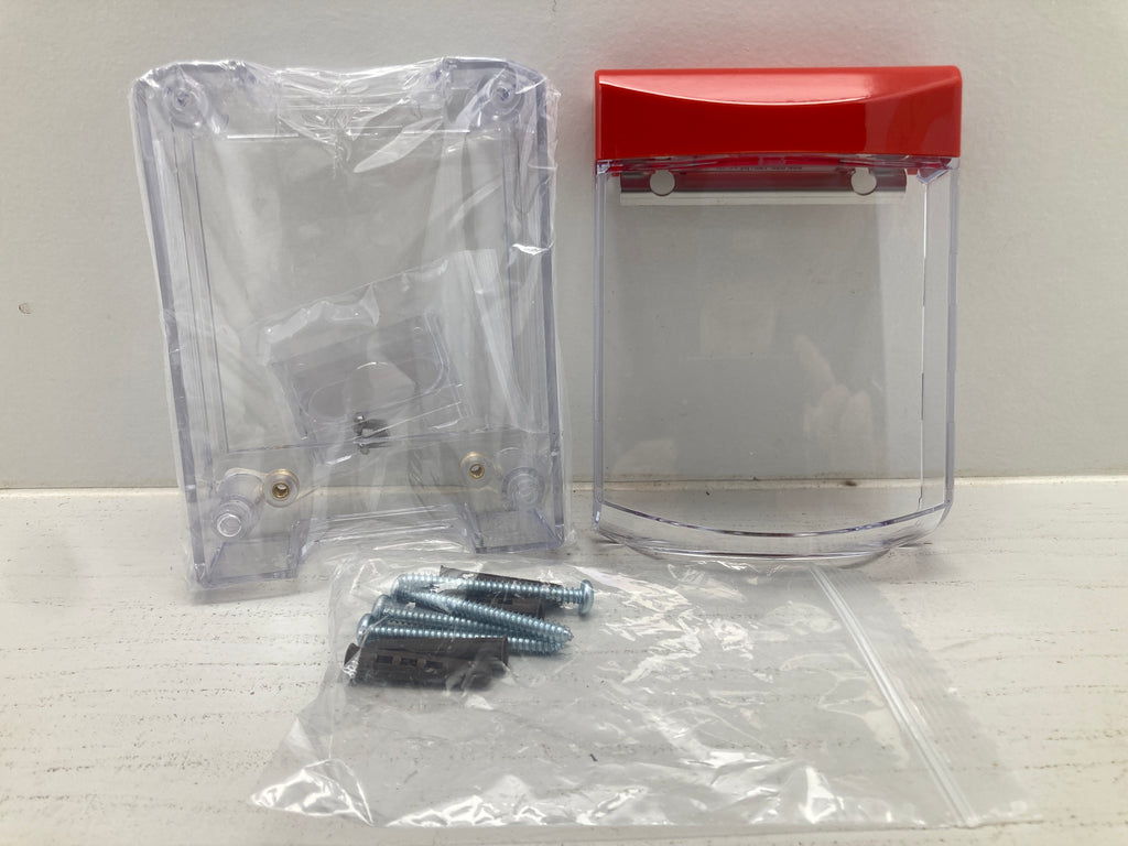 STI Call Point Stopper STI-6931-PLAIN surface mount red protective cover for fire alarms
