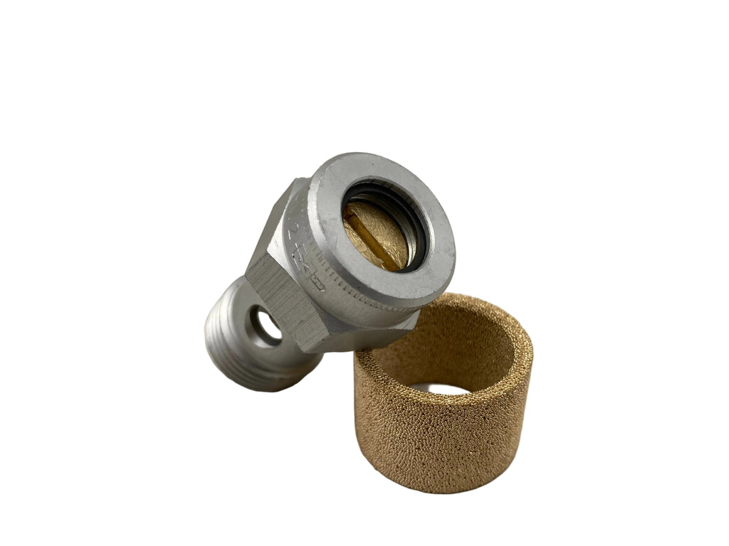Festo GRE-1/2 exhaust air flow control valve sintered bronze silencer made in Germany
