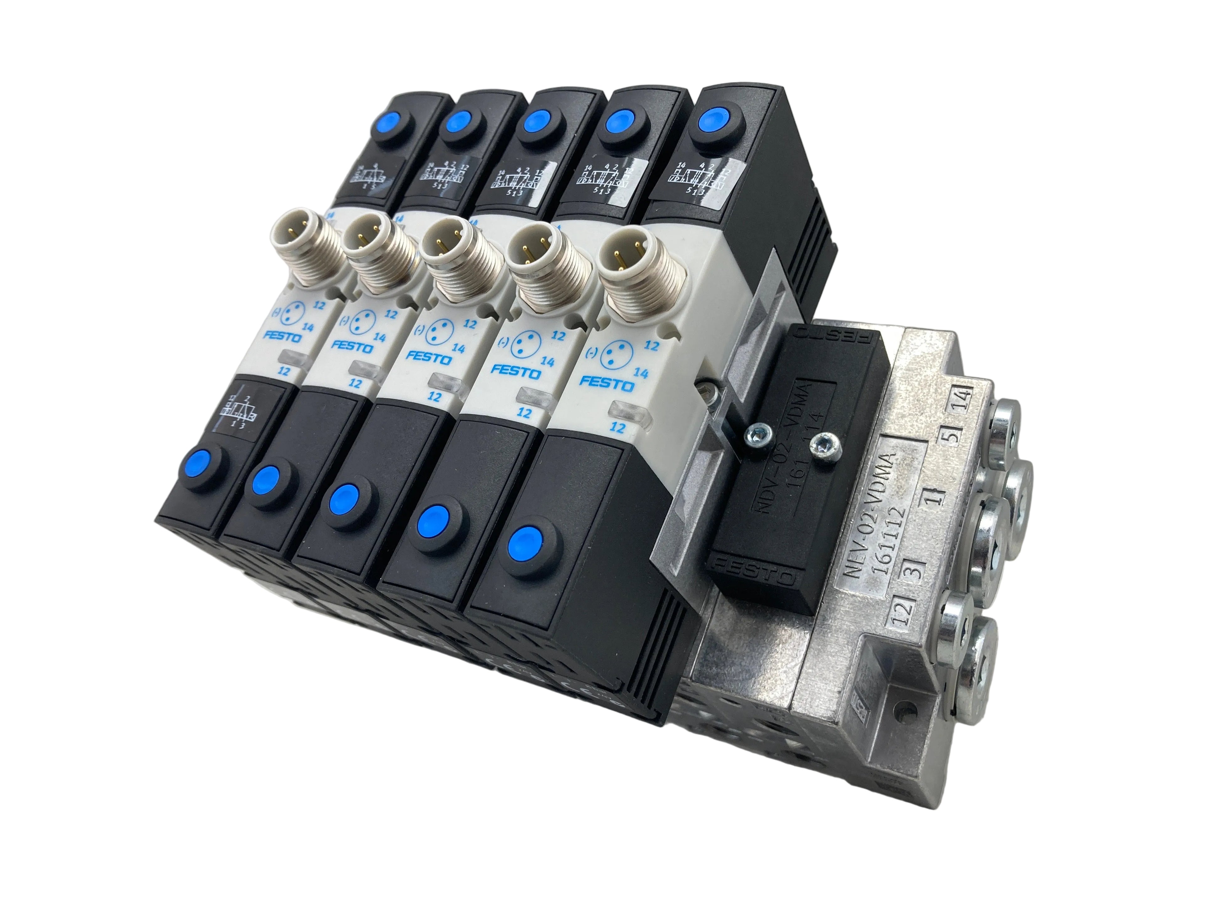 Festo valve manifold complete assembled unit 24V DC pneumatic control system
