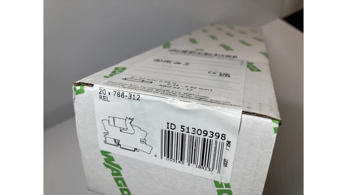 788-312 Pack of 20 pieces. WAGO 788-312 Relay module  24VDC NEW