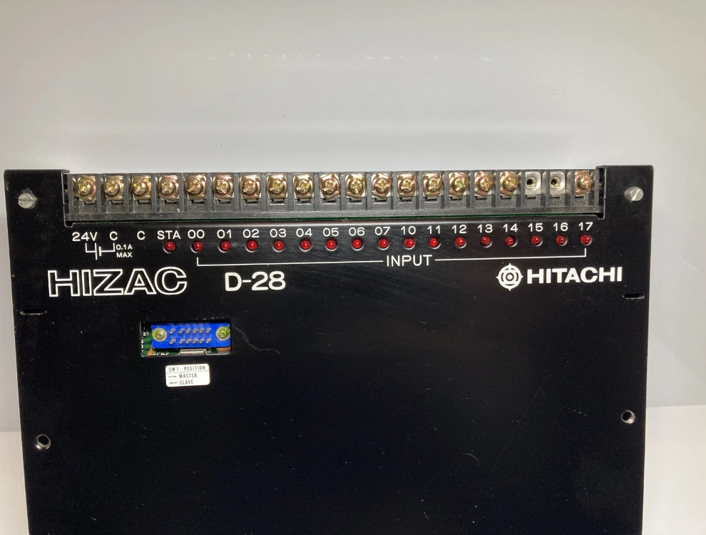 HITACHI HIZAC D-28 programmable controller PLC industrial automation used
