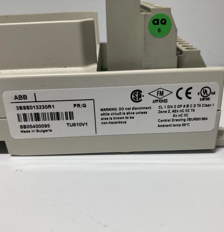 ABB AO810 3BSE008522R1 Power PLC Module / 3BSE013230R1 TU810V1