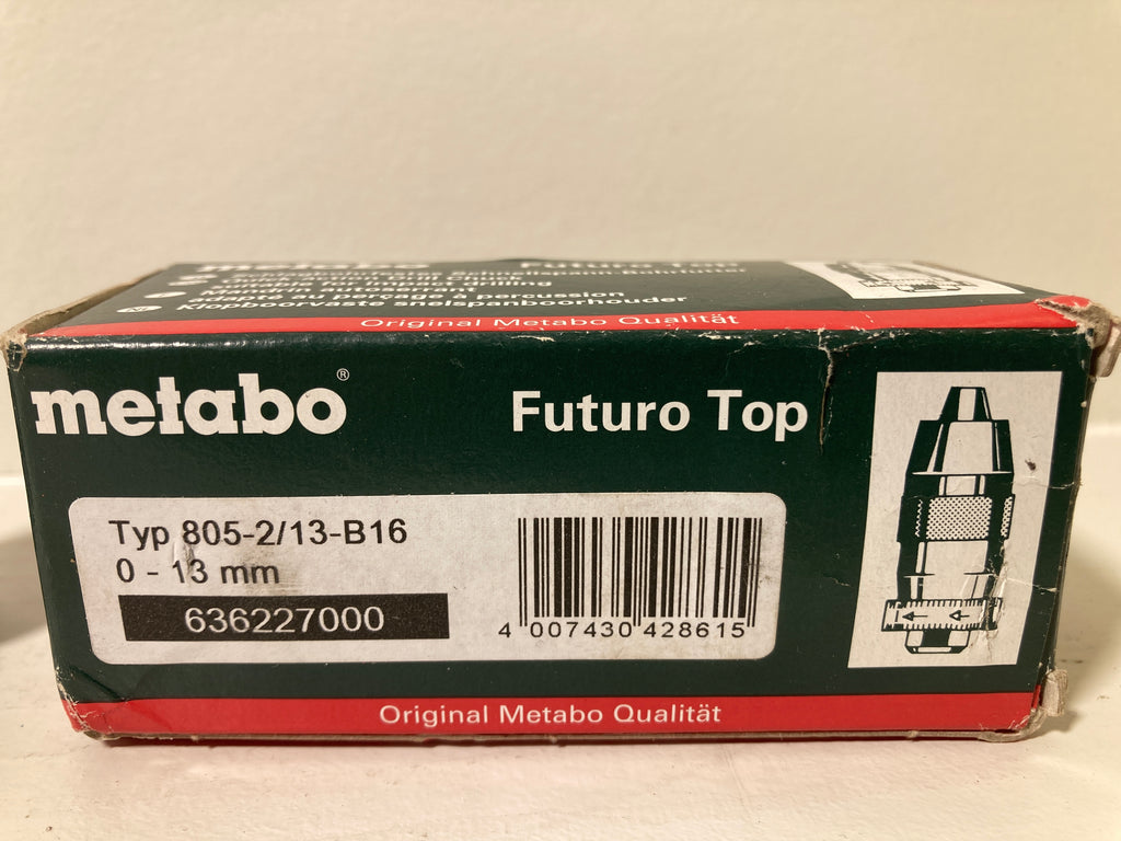 Metabo FUTURO TOP selvspændende borepatron 13mm B16 slagborefaste
