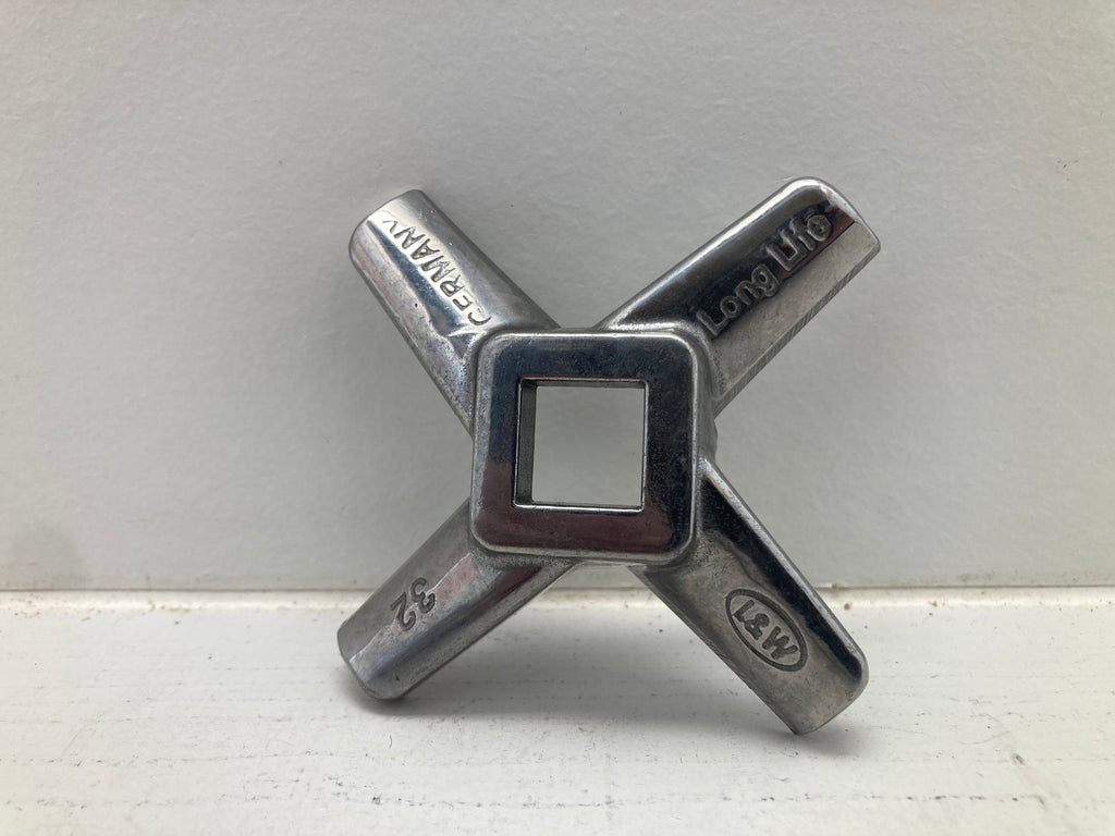 Wolfmesser Long Life #32 Knivkniv 9703 - Rustfrit stål krydskniv til kødkværn
