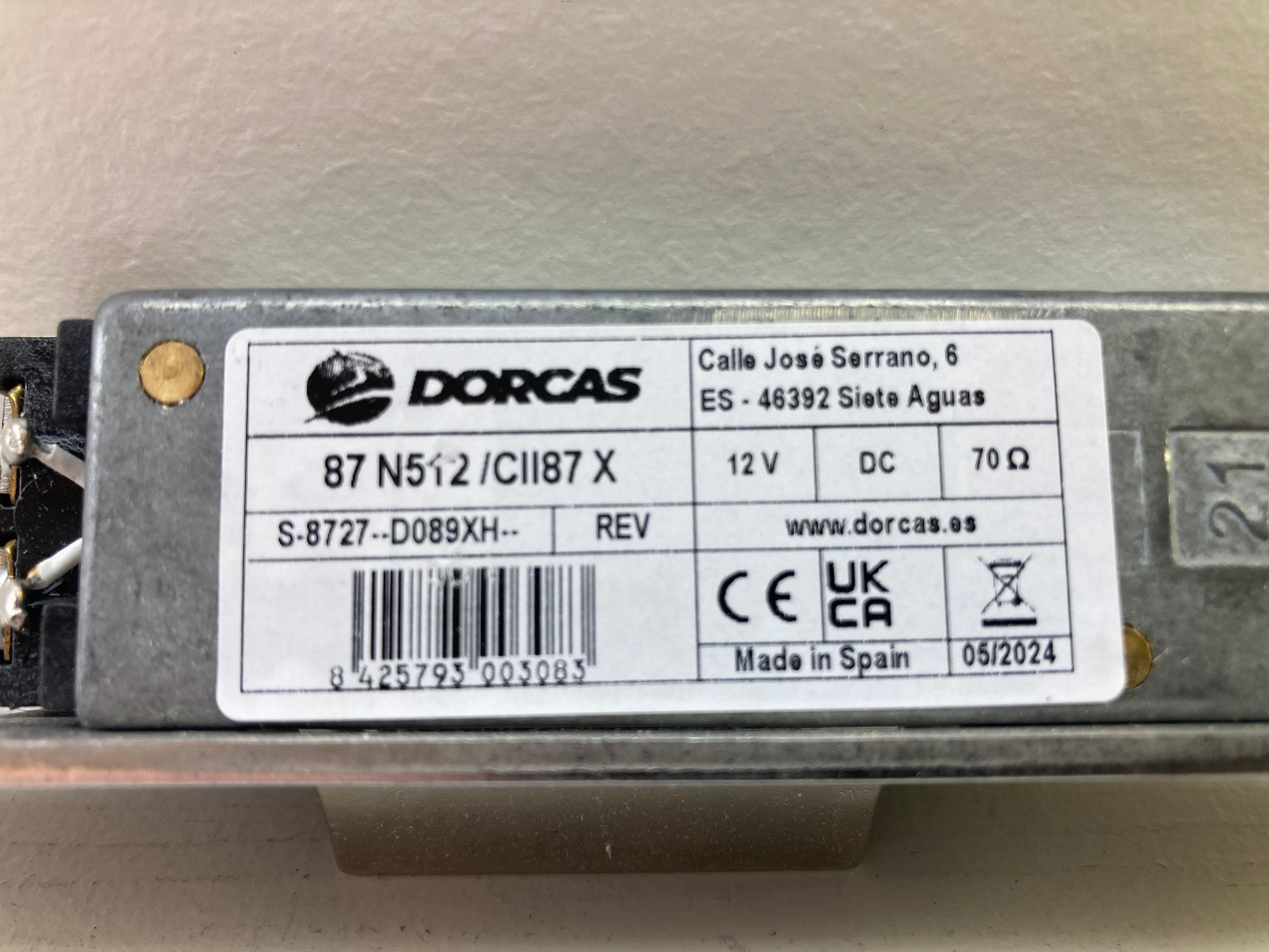DORCAS S-8727 —DO89XH REV
