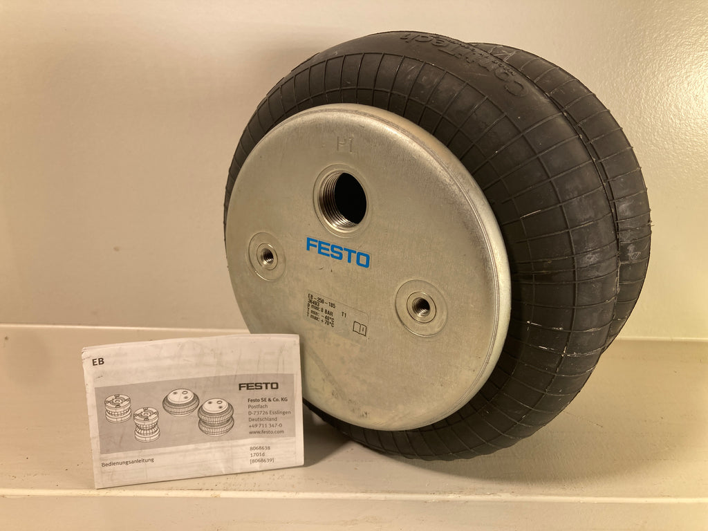 Festo EB-250-185 air spring bellows cylinder pneumatic actuator 8 bar
