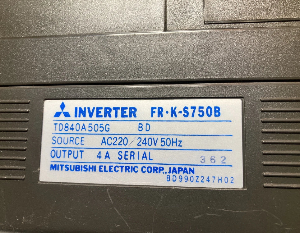 Mitsubishi Freqrol-K Inverter FR-K-S750B frequency inverter 0.75kW for motor speed control
