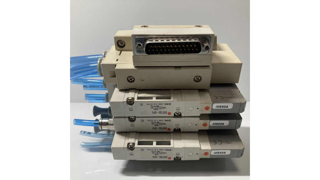 SMC SV2100-5FU ventilblok pneumatisk valve manifold DIN Rail
