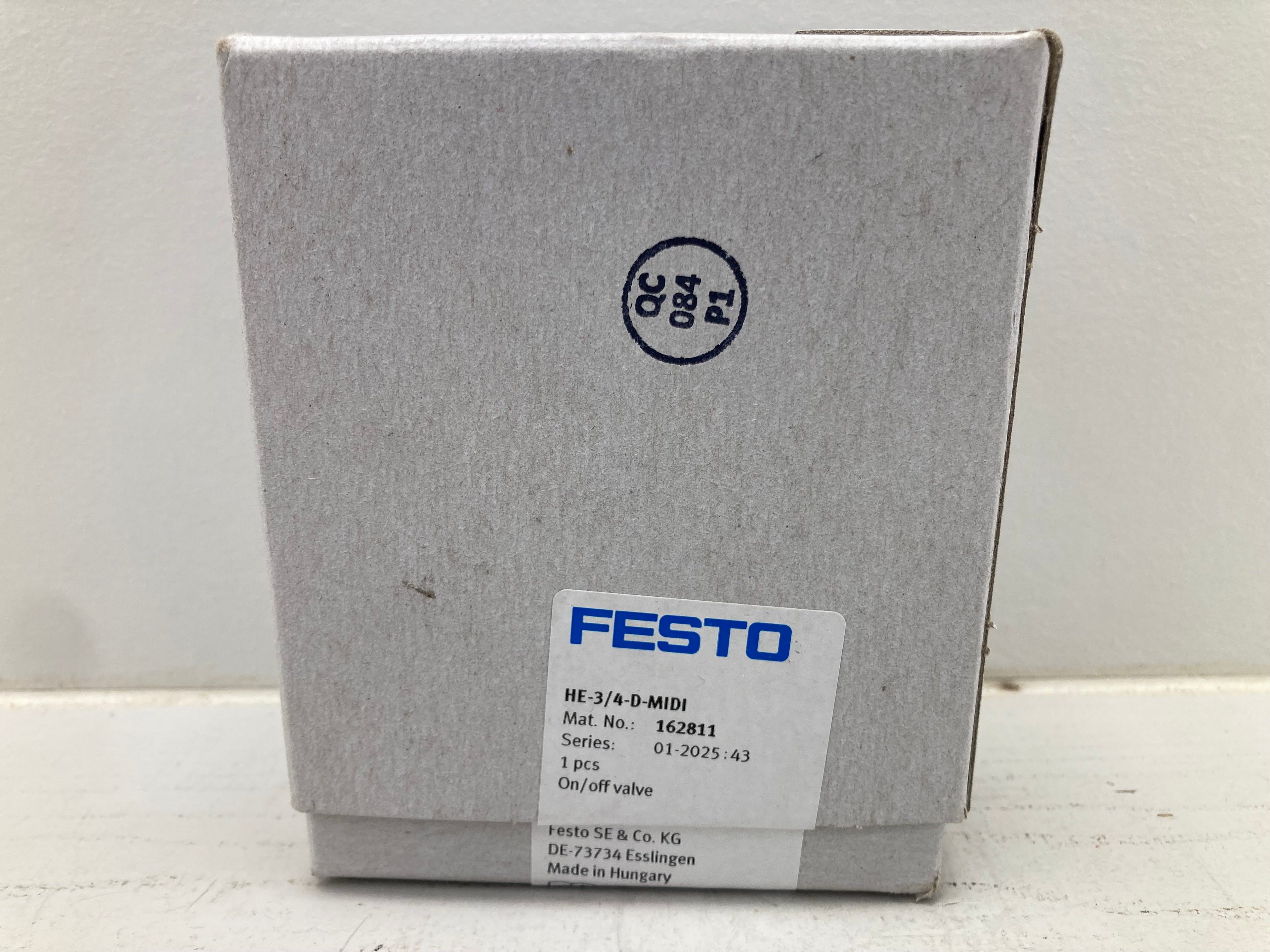 Festo HE-3/4-D-MIDI On/Off Valve 162811 Made in Hungary - 1 pc. (New)