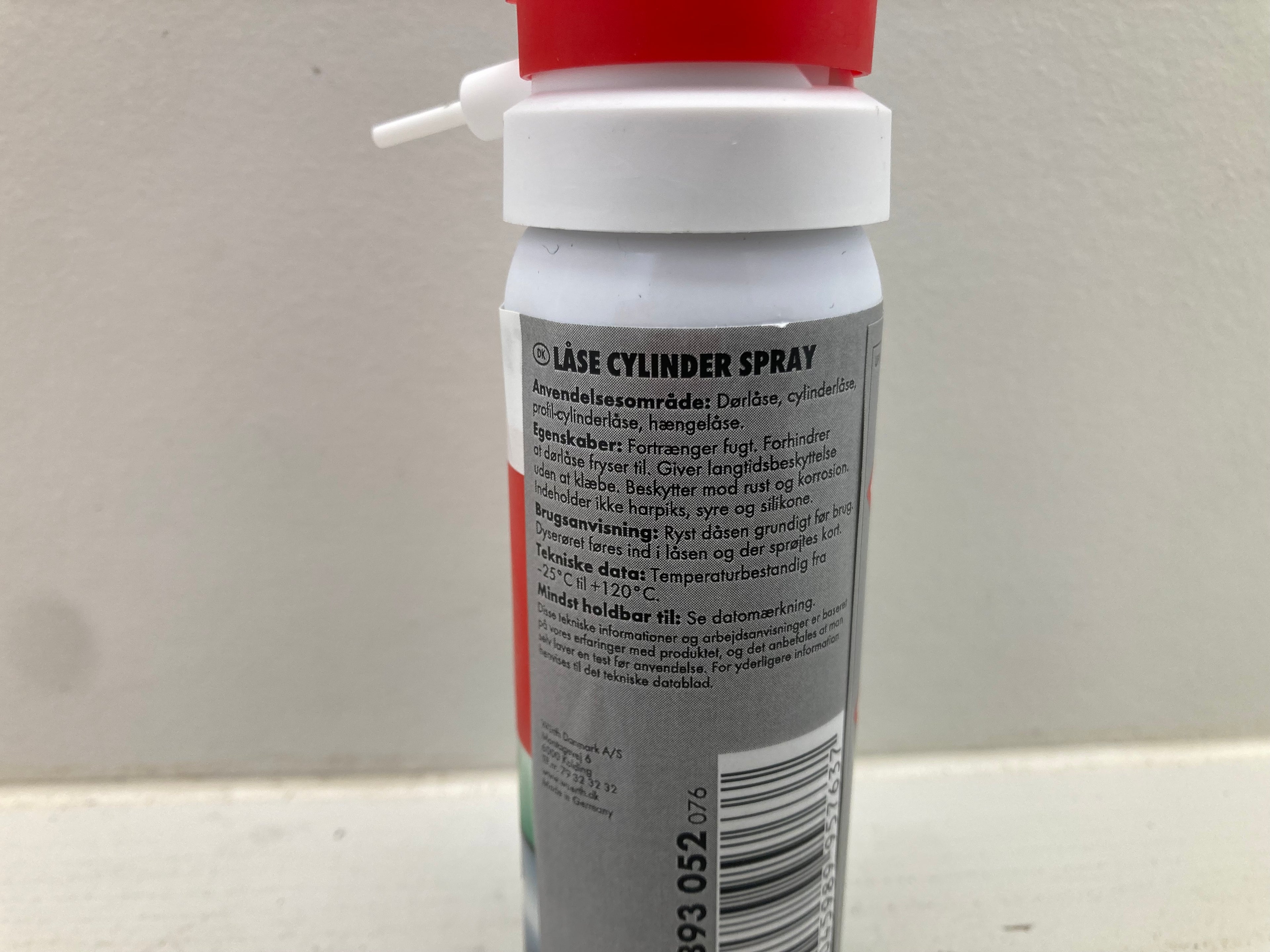 Würth Lock Cylinder Spray - Door Lock Lubricant (New)