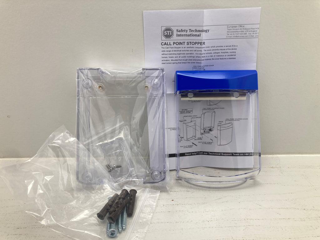 STI Call Point Stopper Surface Blue STI-6931-B-PLAIN (New)