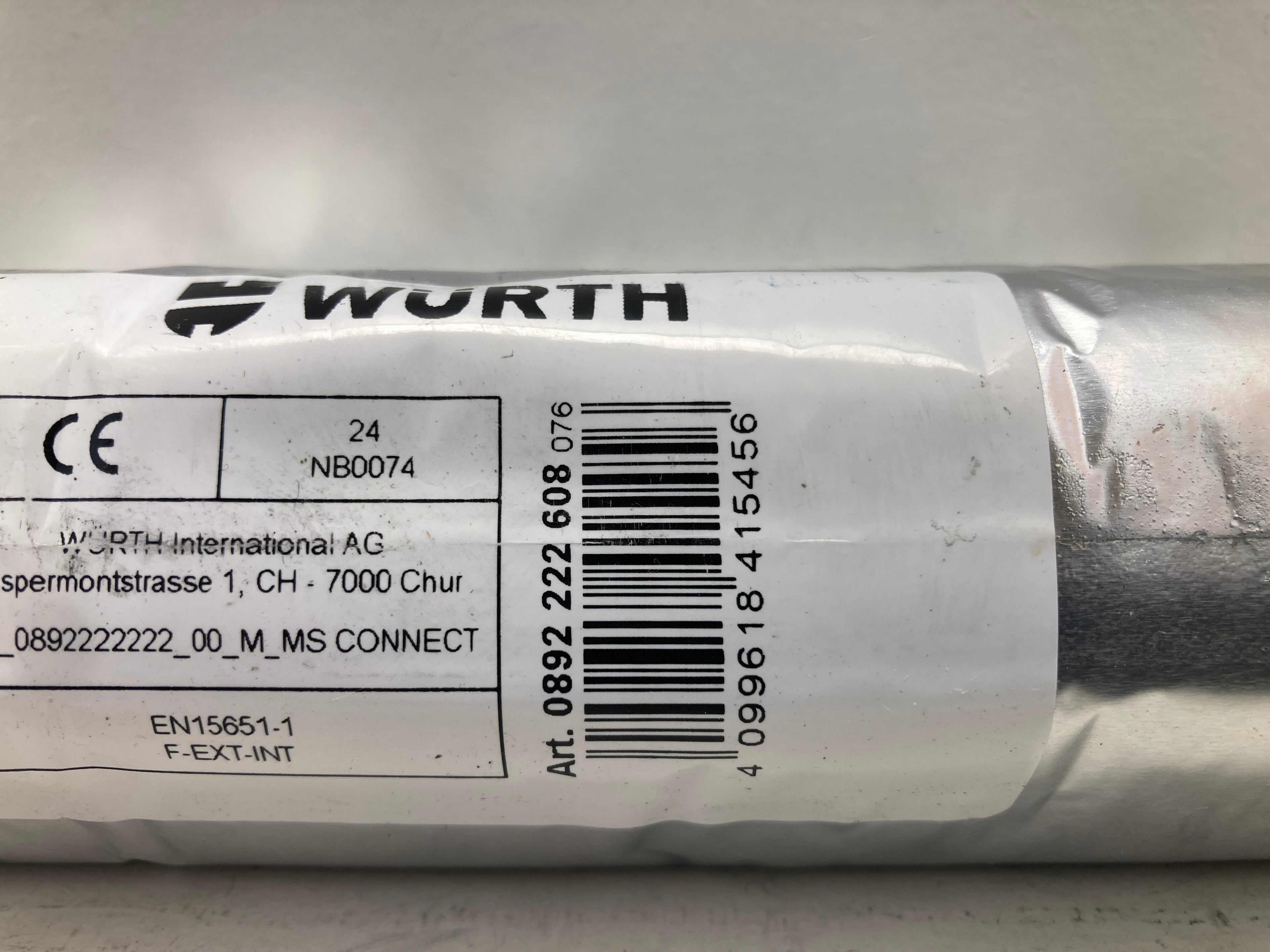 Würth MS Connect sort montagelim 600ml folie
