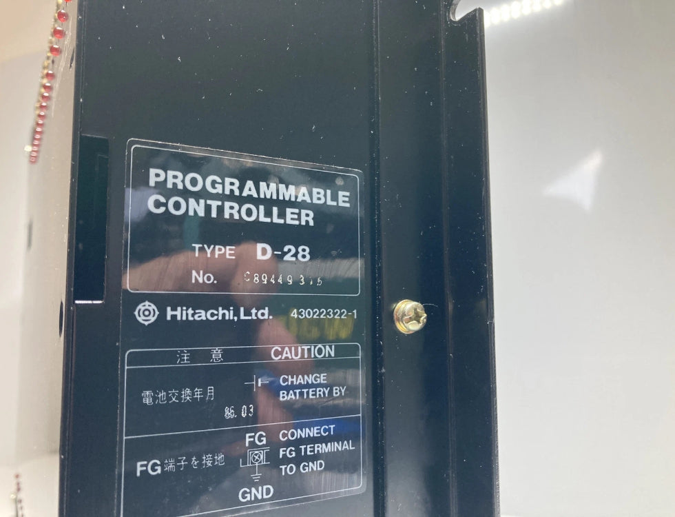 HITACHI HIZAC D-28 programmable controller PLC industrial automation used
