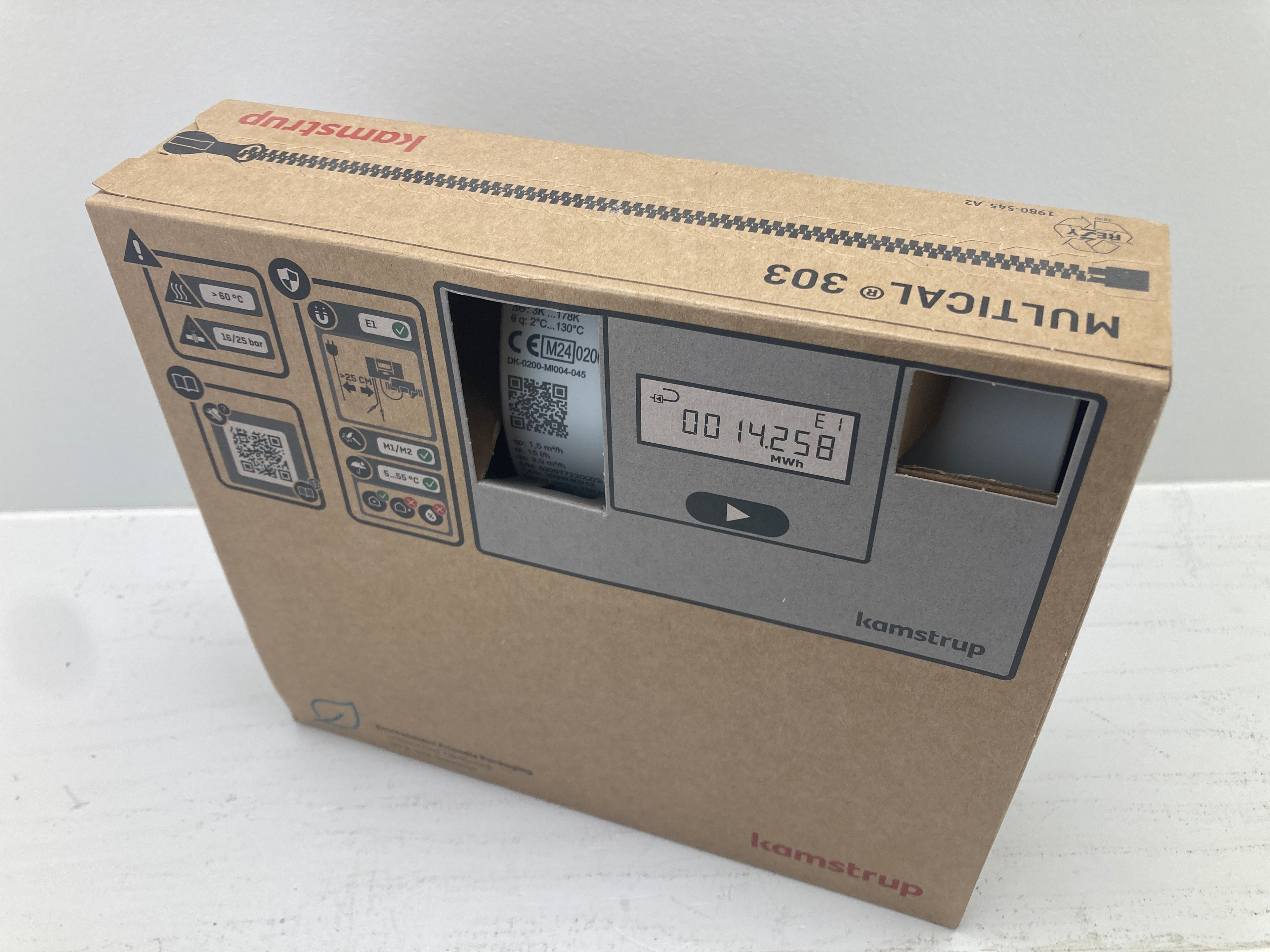 Kamstrup MULTICAL® 303 energimåler – Ny i original lukket emballage.