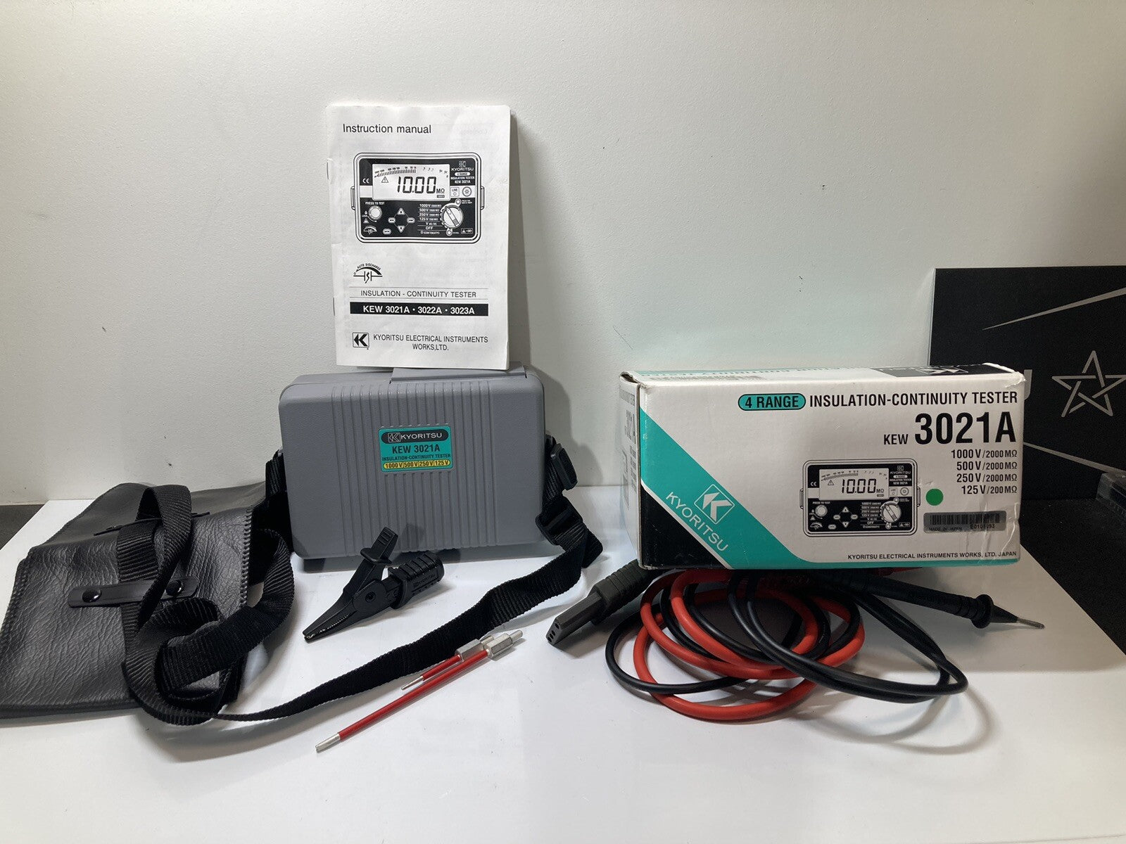 Kyoritsu KEW 3021A Insulation - Continuity Tester 1000V 500V 250V 125V Fast Ship
