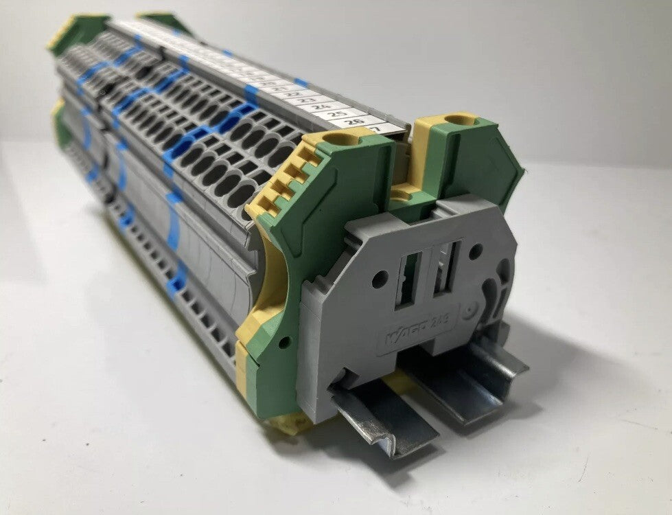 10 pieces Electrical terminal block WAGO 249 WAGO 2002 WELDMULLER DIN Rail