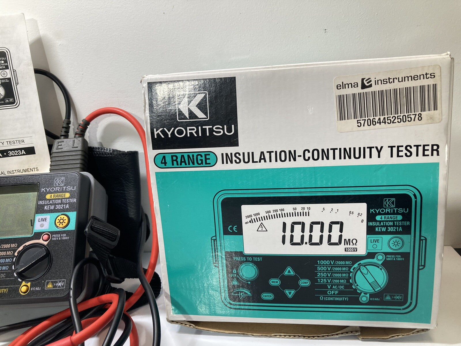 Kyoritsu KEW 3021A Insulation - Continuity Tester 1000V 500V 250V 125V Fast Ship