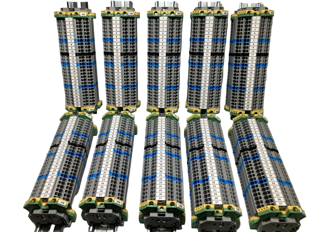 10 pieces Electrical terminal block WAGO 249 WAGO 2002 WELDMULLER DIN Rail