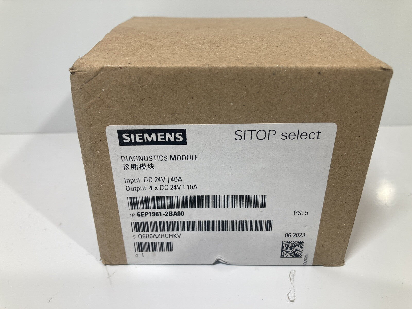 Siemens 6EP1 961-2BA00 (6EP19612BA00) Diagnosis Module