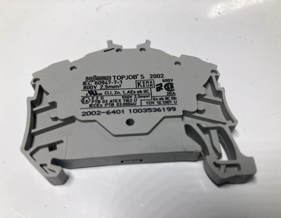 10 pieces Electrical terminal block WAGO 249 WAGO 2002 WELDMULLER DIN Rail