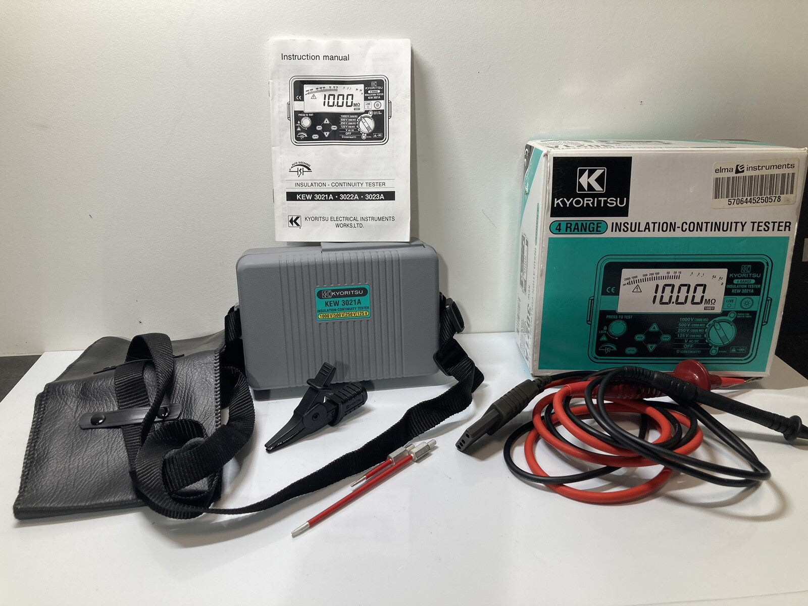 Kyoritsu KEW 3021A Insulation - Continuity Tester 1000V 500V 250V 125V Fast Ship