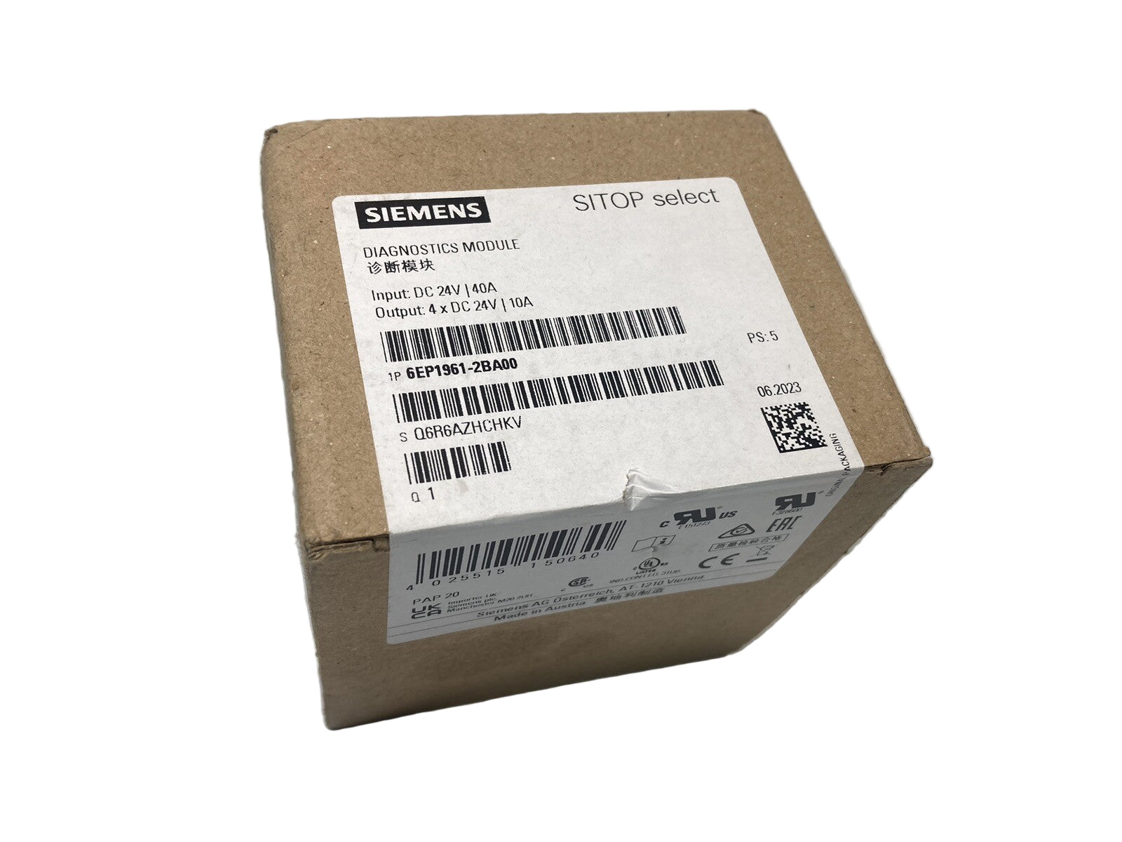 Siemens 6EP1 961-2BA00 (6EP19612BA00) Diagnosis Module