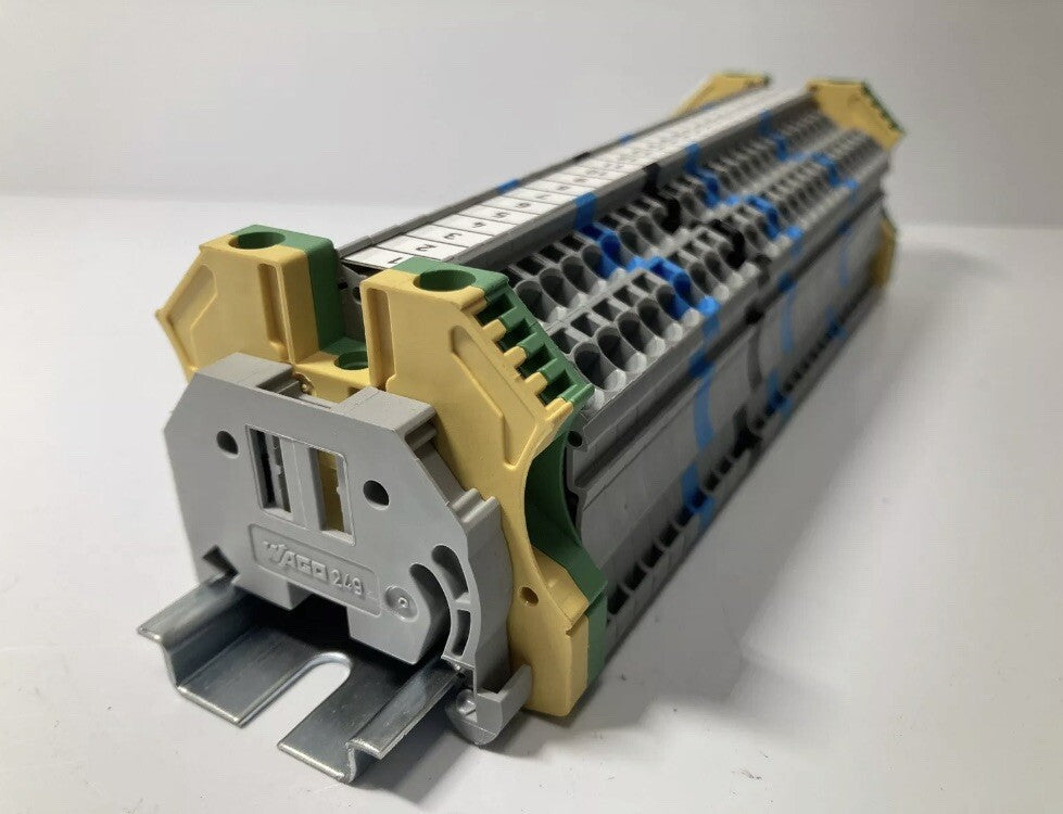10 pieces Electrical terminal block WAGO 249 WAGO 2002 WELDMULLER DIN Rail