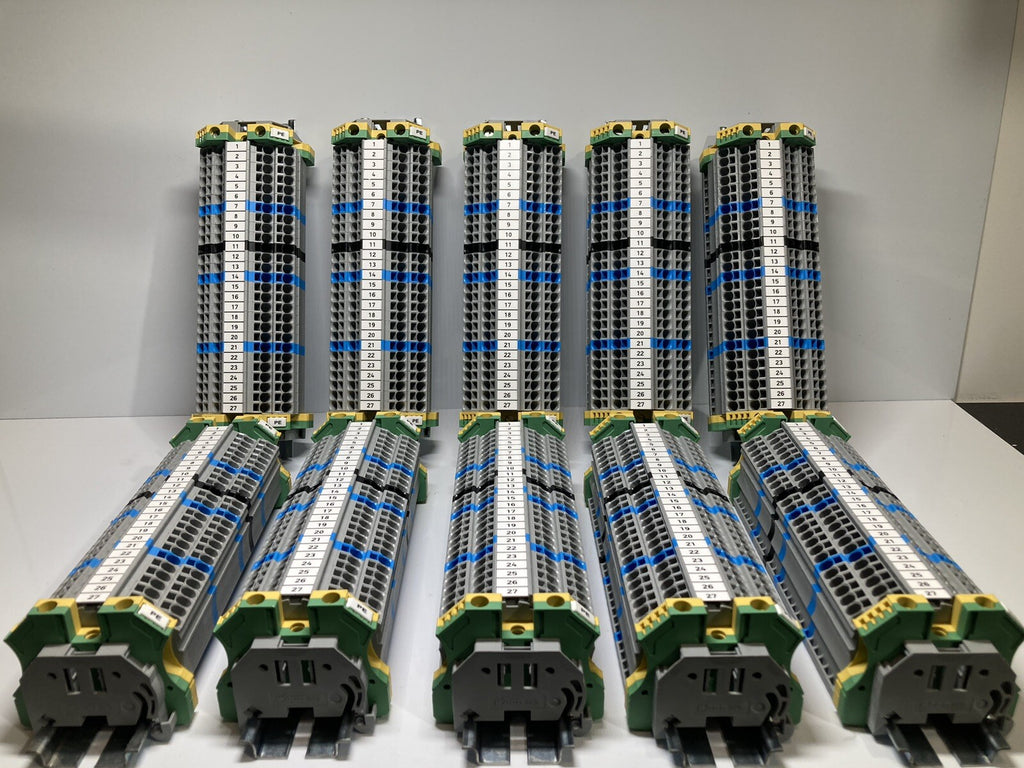 10 pieces Electrical terminal block WAGO 249 WAGO 2002 WELDMULLER DIN Rail