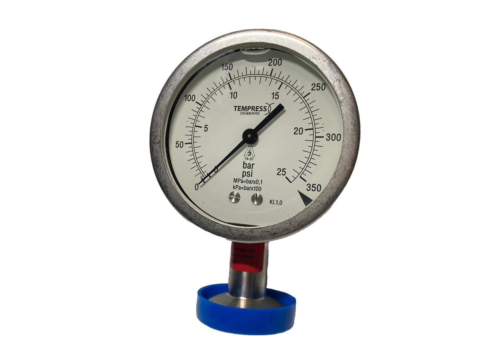 TEMPRESS PRESSURE GAUGE M126980 0009 0-25 BAR. 0-350 PSI. A3 74-07 KL.1,0