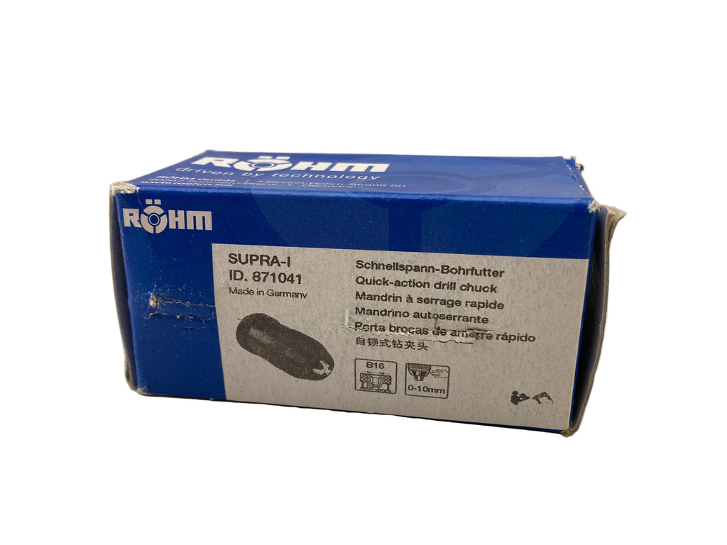 Röhm SUPRA-l B16 keyless drill chuck 0-10mm precision drilling
