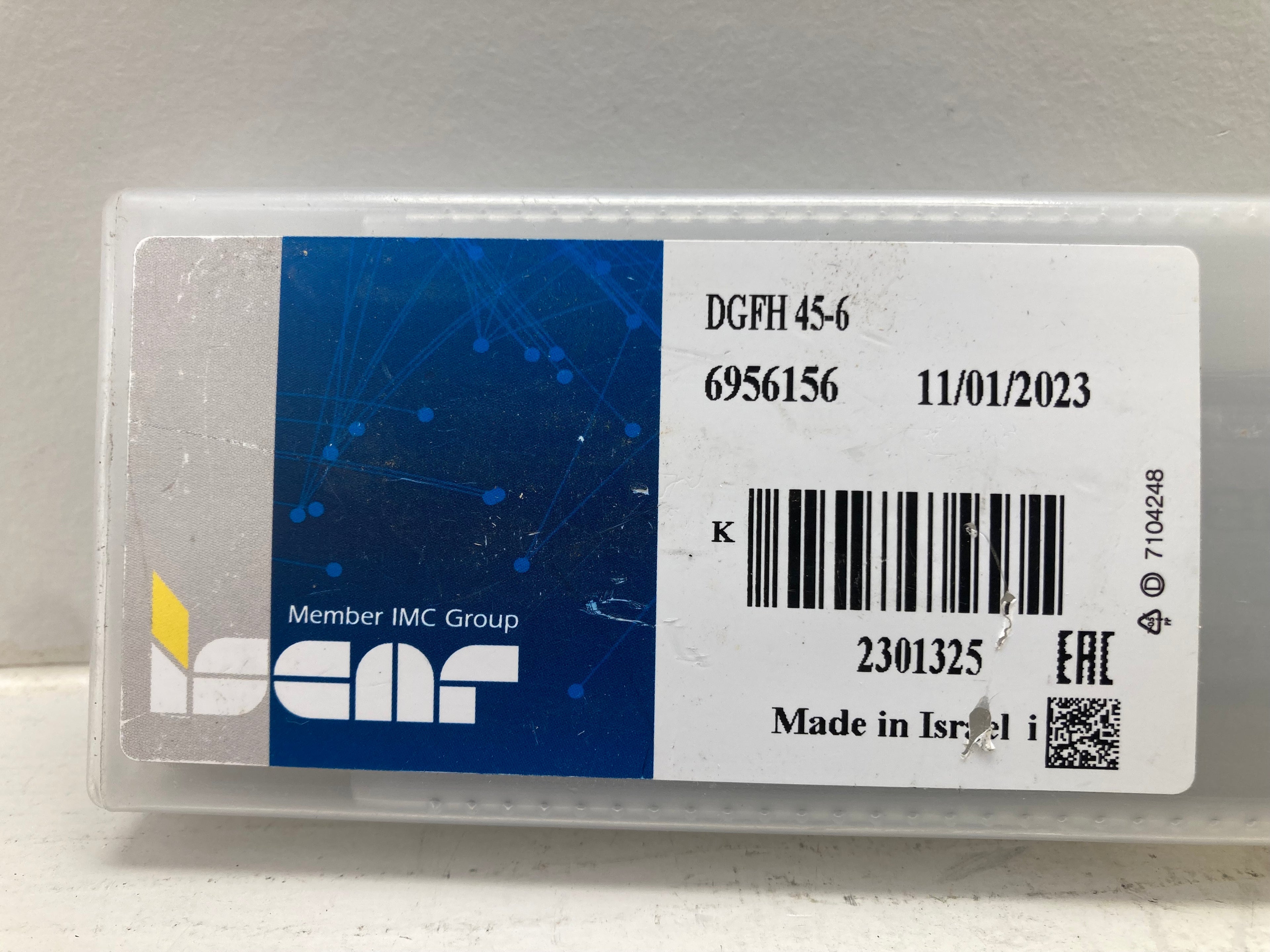 Iscar DGFH 45-6 Grooving Insert 6956156 (New)