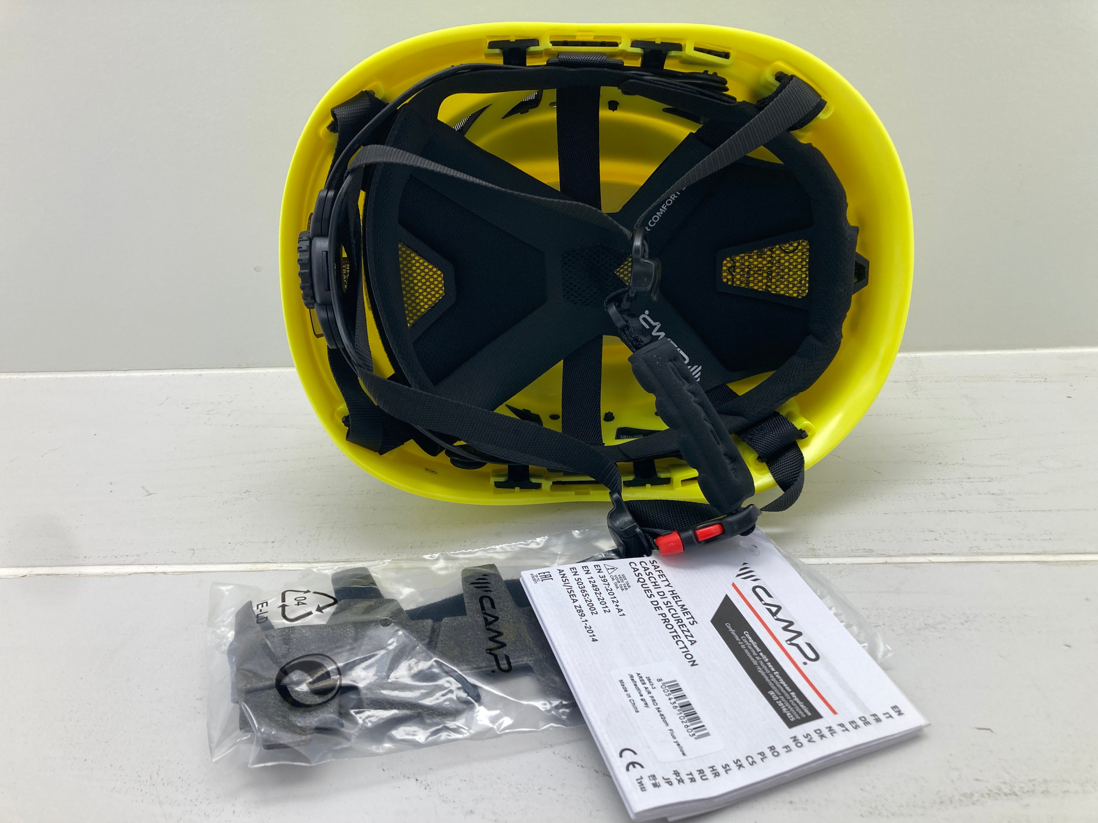 CAMP Ares Air Pro climbing helmet yellow ultralight ventilated
