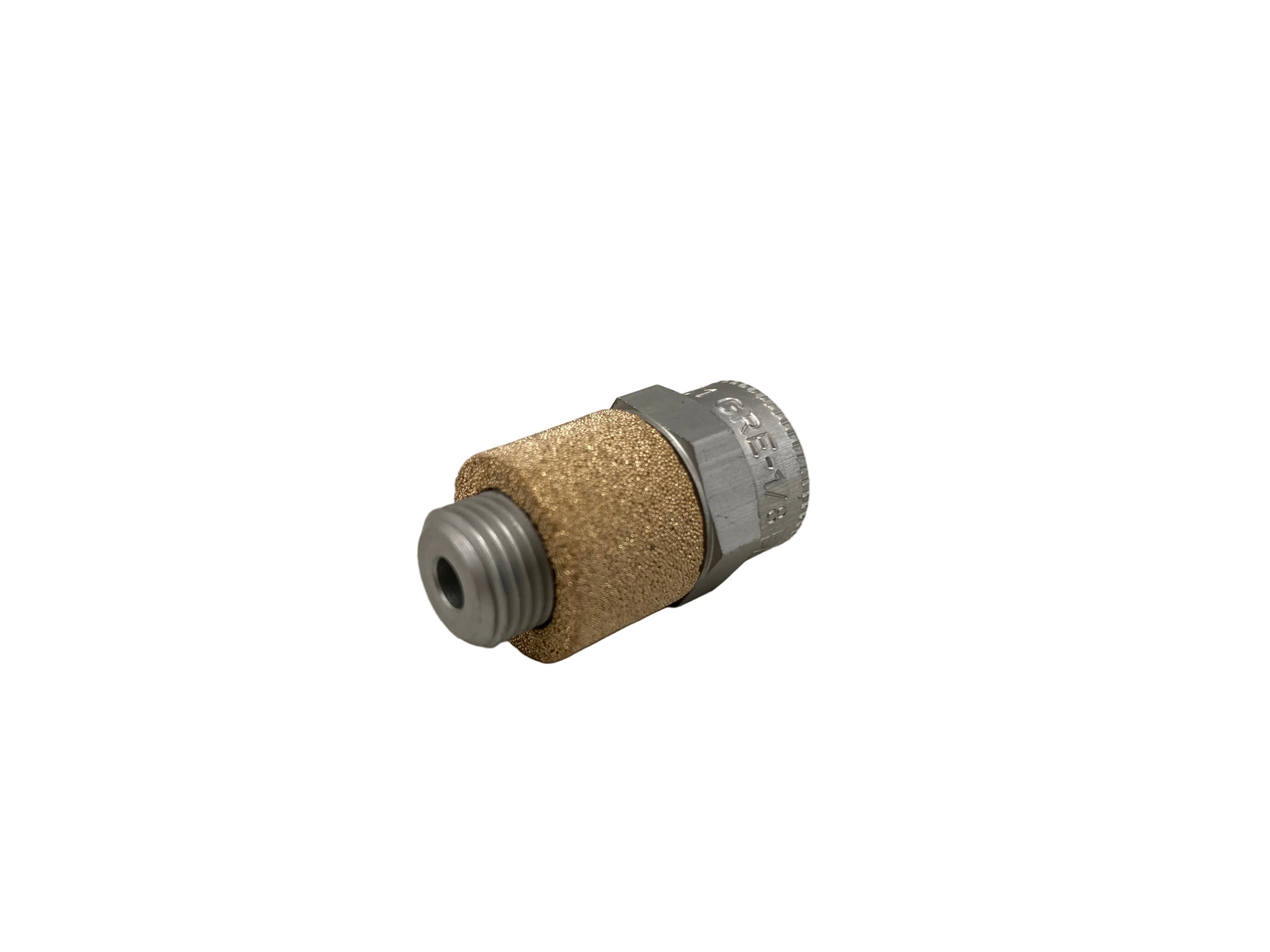 Festo GRF-1/8 udluftningsventil med flowkontrol og sintret bronze lyddemper
